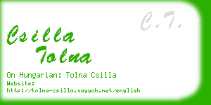 csilla tolna business card